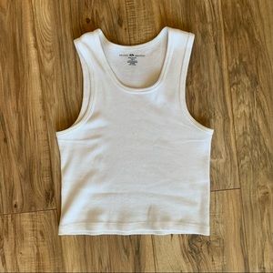 WHITE BRANDY MELVILLE CROP TOP
